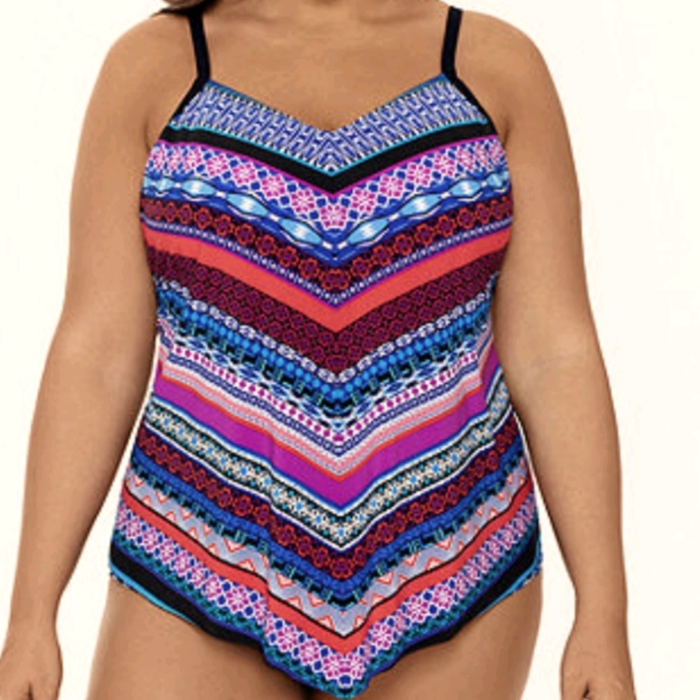 Trimshaper control swim top